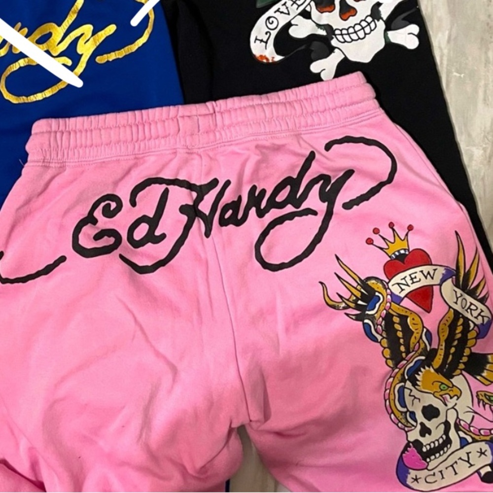 Pink Ed Hardy Sweats